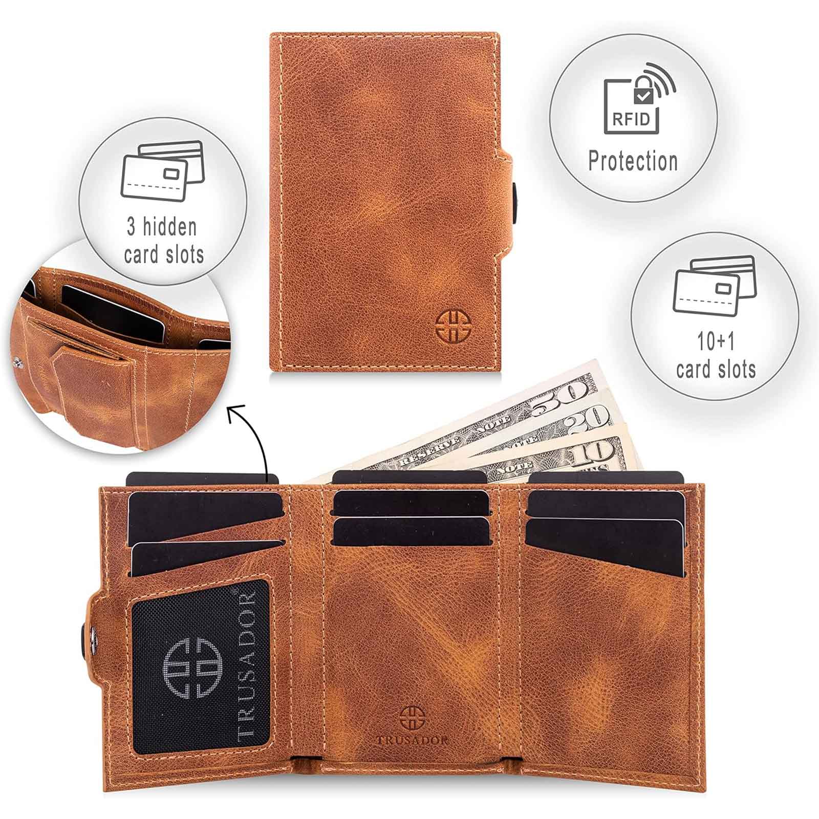 Toscana Leather Wallet Coin Pocket