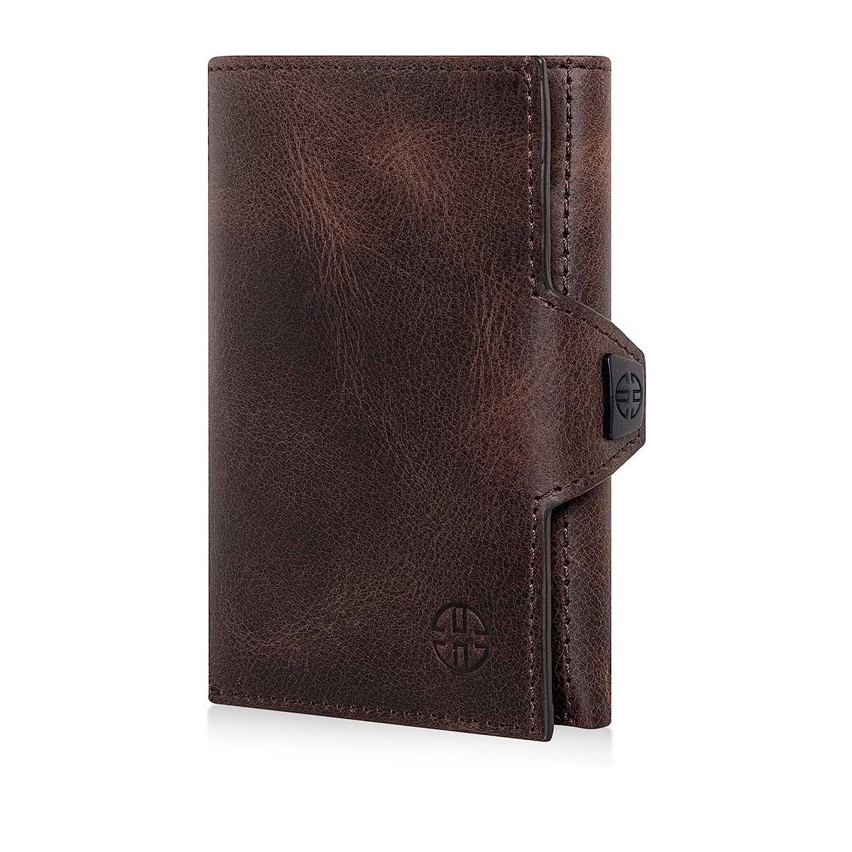 Portefeuille en cuir à trois volets Toscana