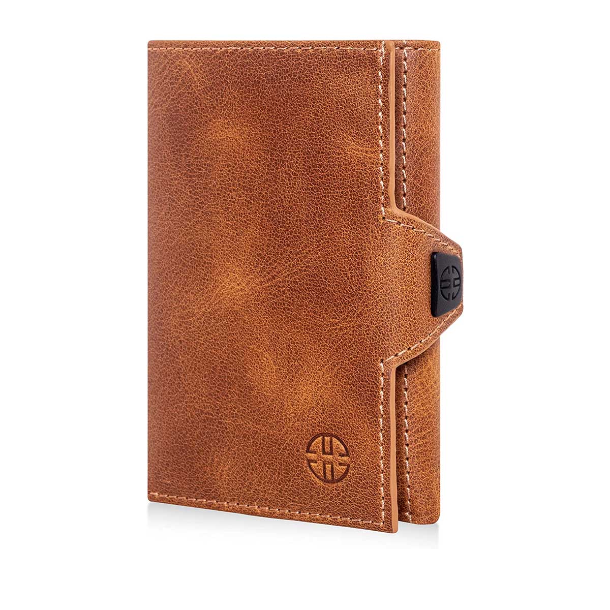 Portefeuille en cuir à trois volets Toscana