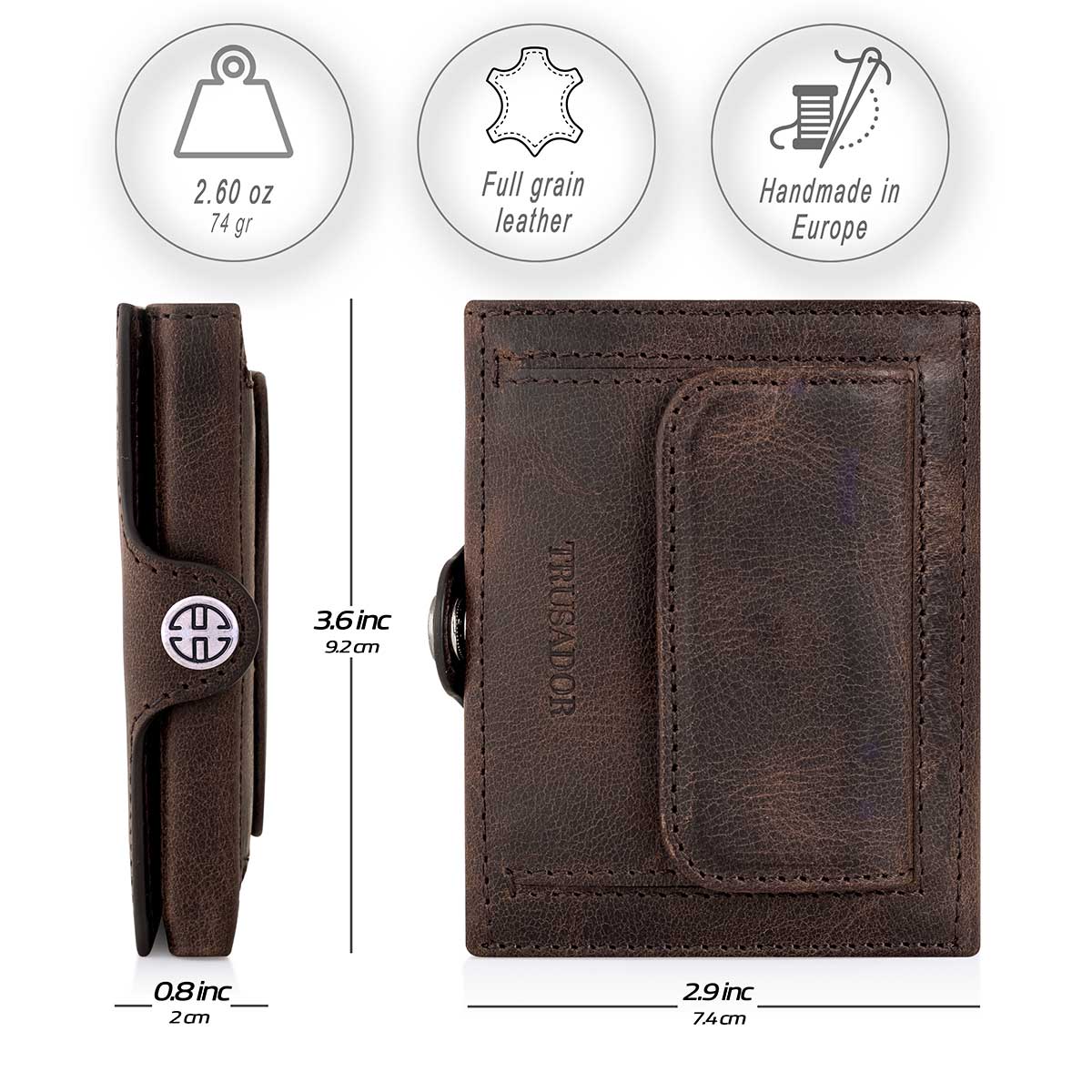 Valencia Leather Wallet With Coin Pocket