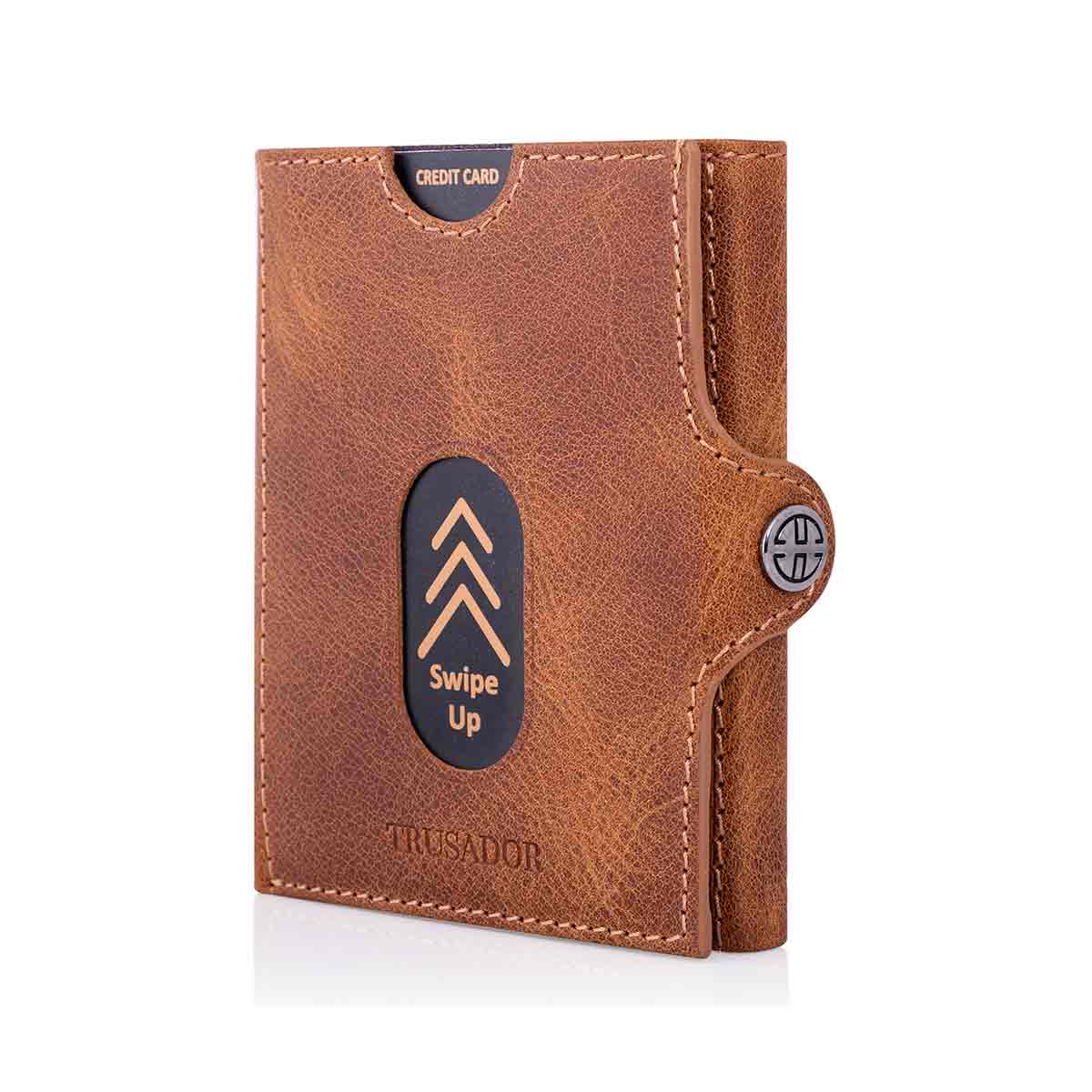DONBOLSO Minimalist Leather Wallet for Men - Slim Wallet with RFID Blocking  Protection - Pocket Wallet, Bill & Credit Card Holder - Best Wallet Gift