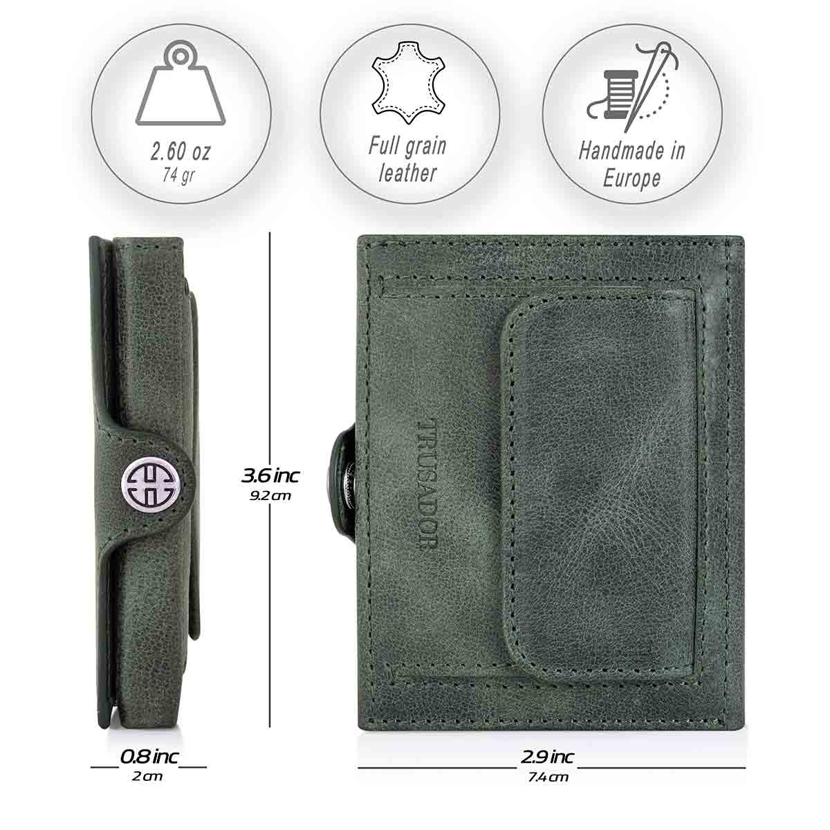 Valencia Leather Wallet With Coin Pocket