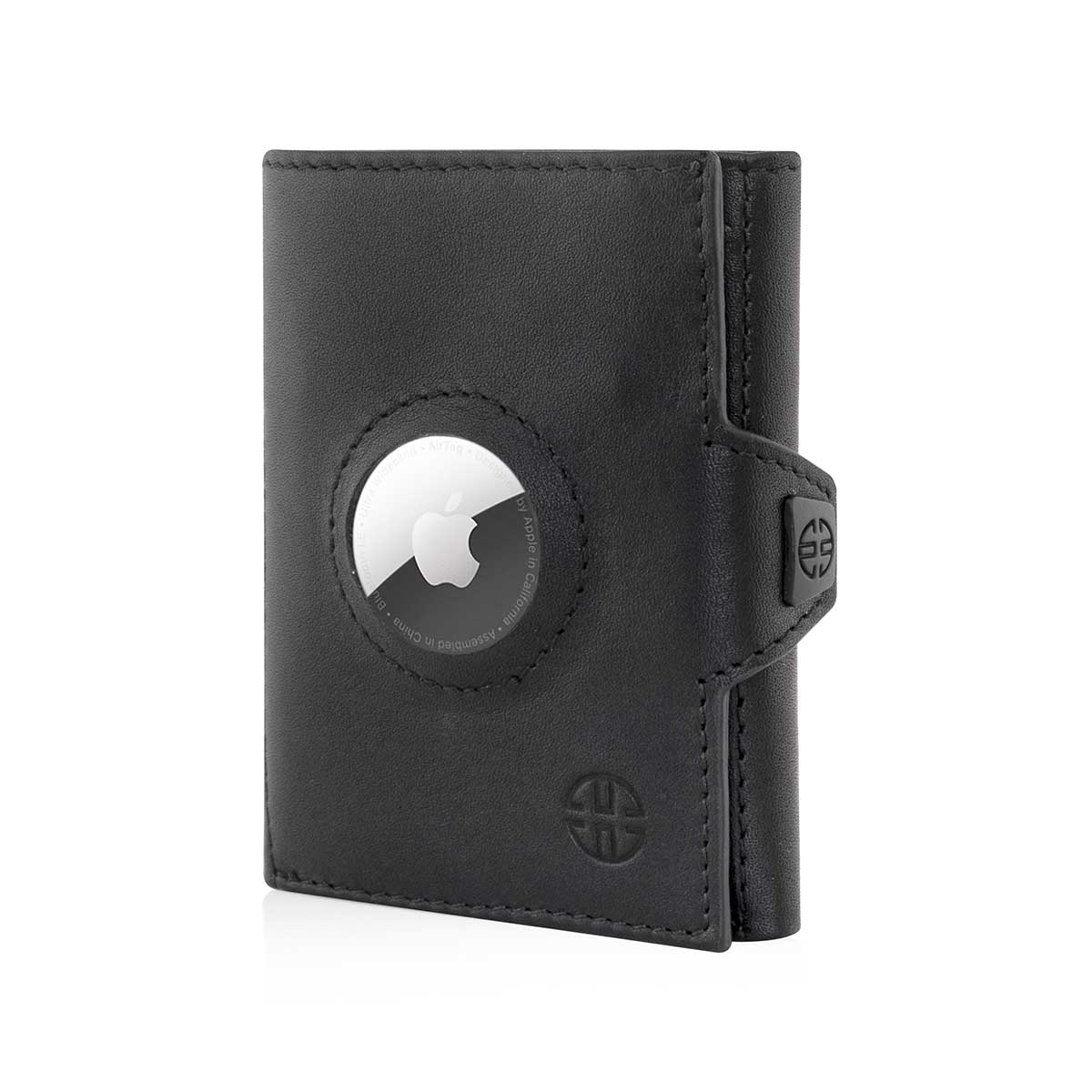 Portefeuille AirTag avec support Apple Airtag pour hommes RFID ing   Portefeuille en cuir Pop up Air Tag avec fermeture éclair, pince à billets,  