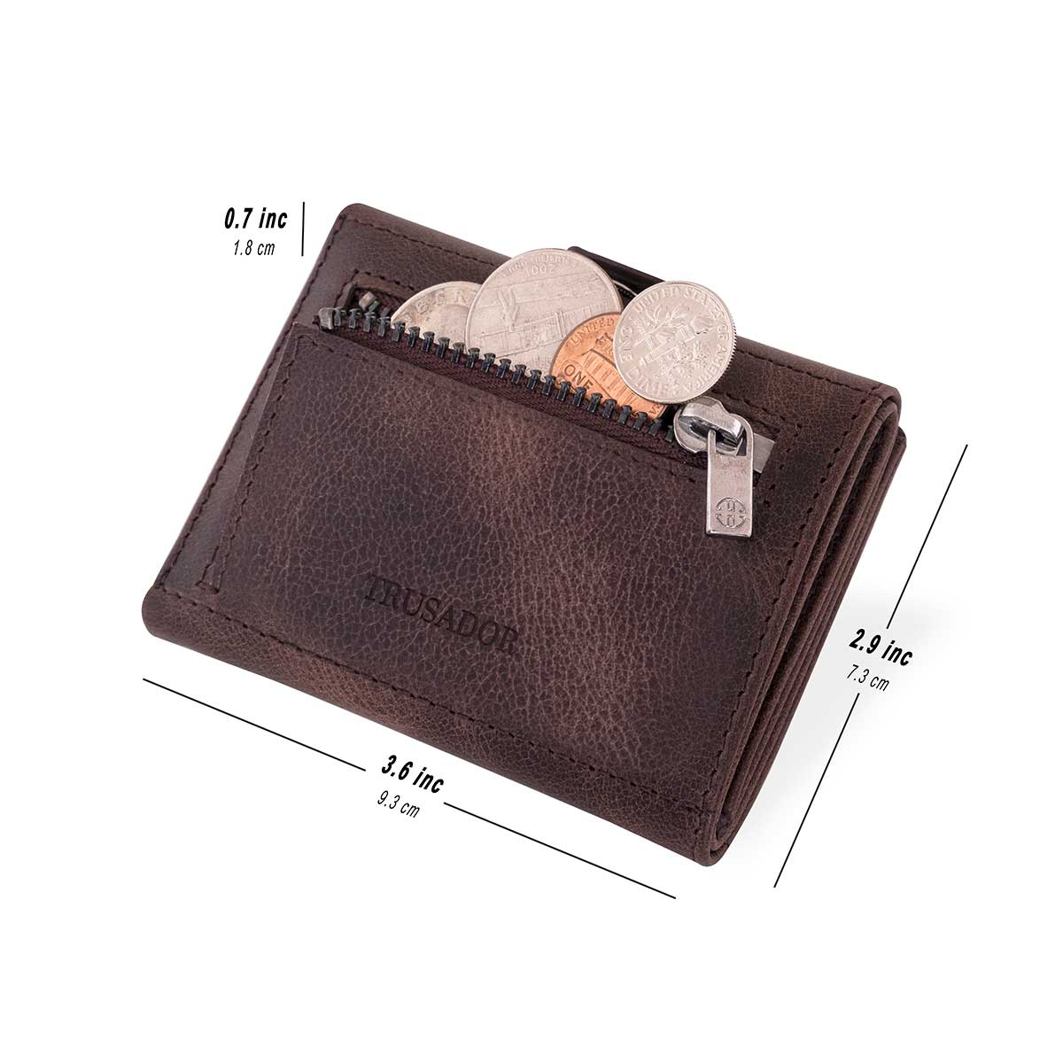 Men's Stylish Multi-Card Coin Clip Waterproof PU Short Wallet in  Black,Brown or Grey With RFID | BELLADONNA