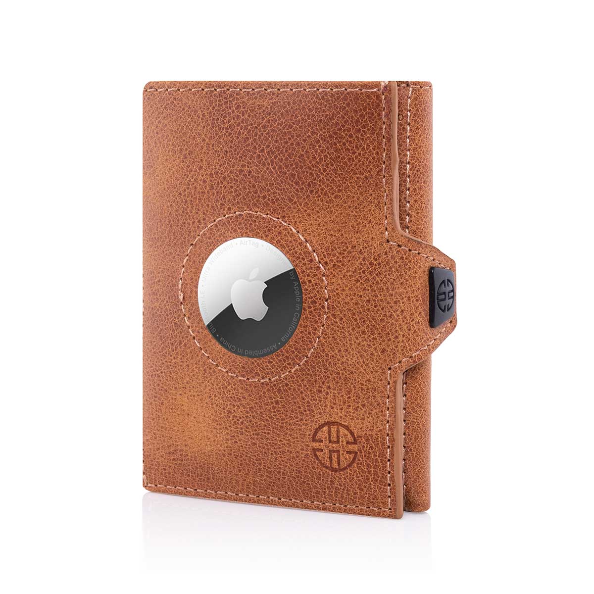 Air Tag Wallet Cognac Leather